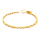 22K Yellow Gold Ball-Bead Bracelets measuring 7 inch length